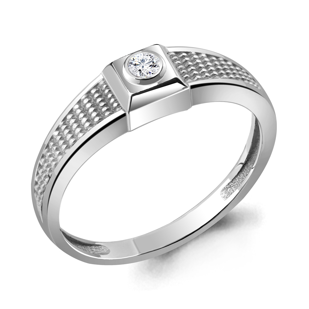 62159 Кольцо из Серебра с фианитом