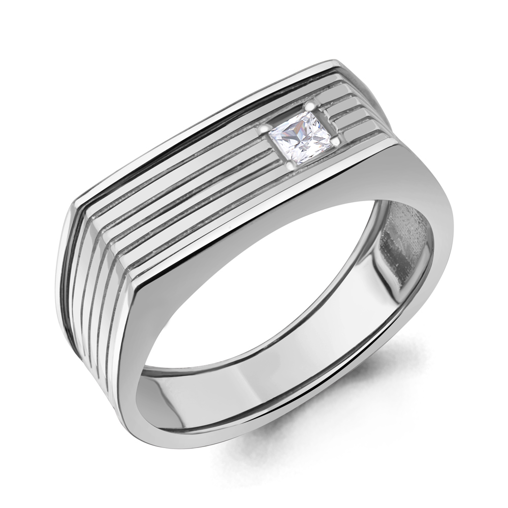 62173 Кольцо из Серебра с фианитом
