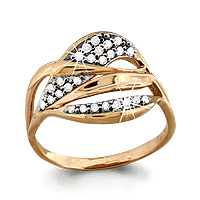 62321А Кольцо из Золота с фианитами