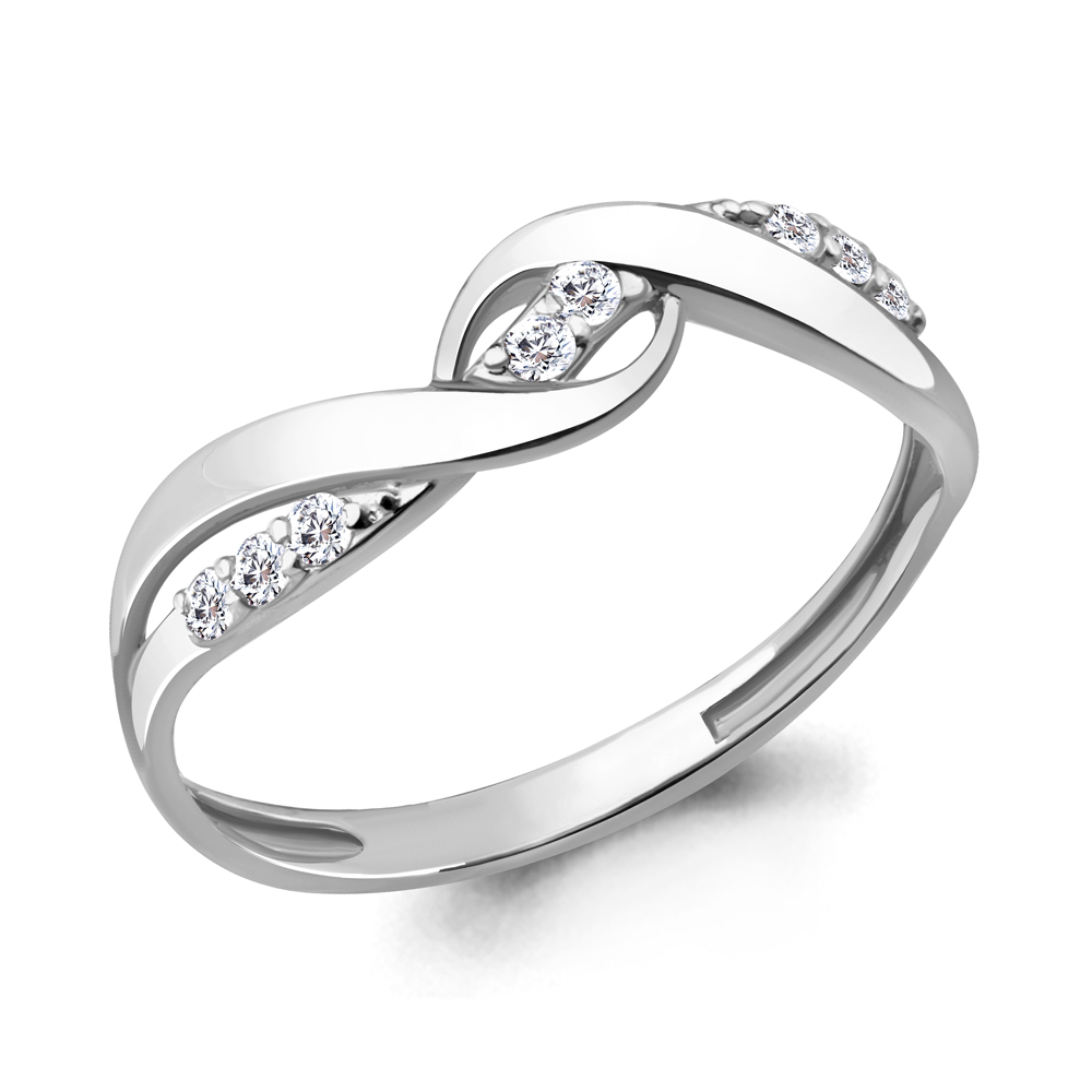 62374А Кольцо из Серебра с фианитами