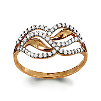 62387А Кольцо из Золота с фианитами