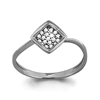 62400А Кольцо из Серебра с фианитами