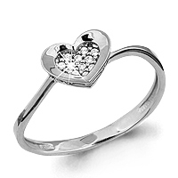 62401А Кольцо из Серебра с фианитами