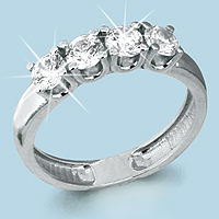 62452 Кольцо из Серебра с фианитами