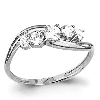 62453 Кольцо из Серебра с фианитами