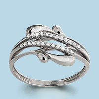 62629А Кольцо из Серебра с фианитами