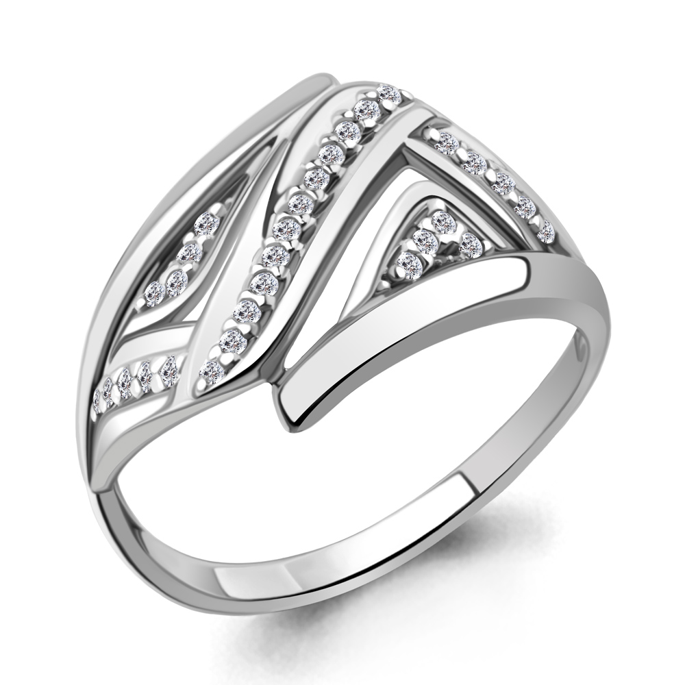 62731А Кольцо из Серебра с фианитами