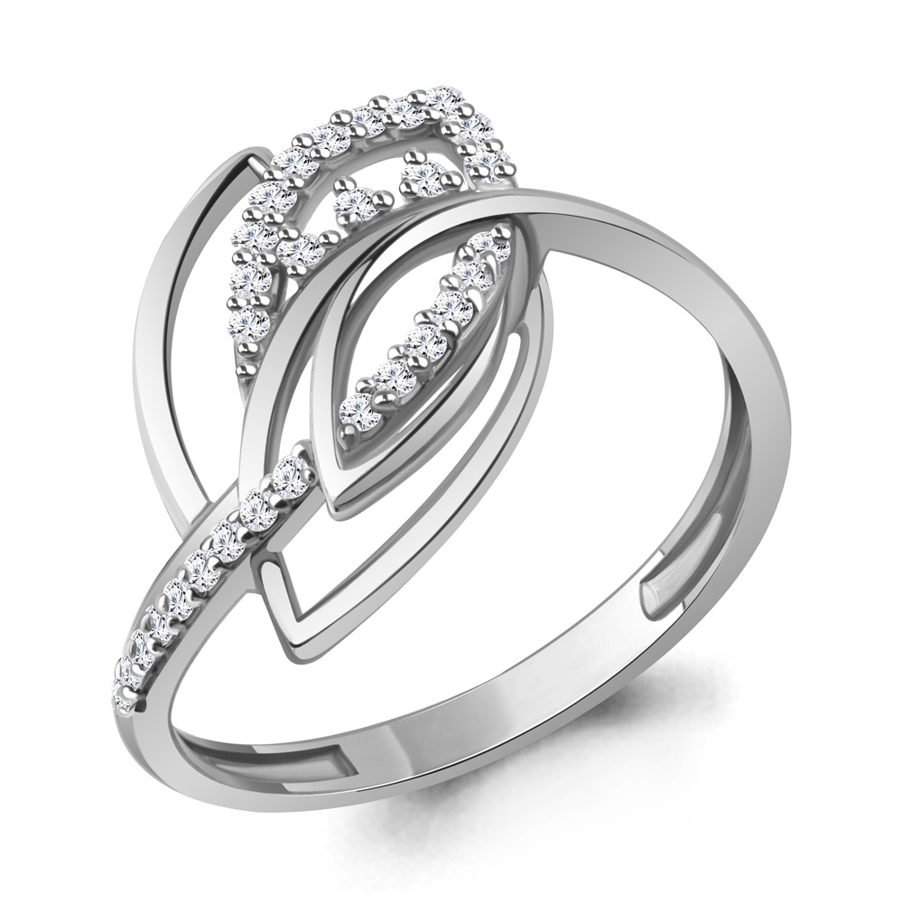 62810А Кольцо из Серебра с фианитами