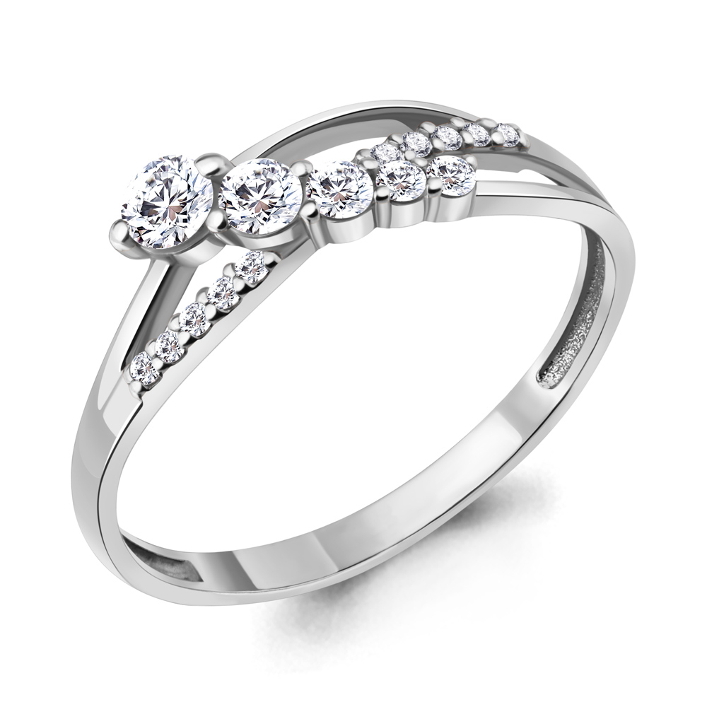 62944А Кольцо из Серебра с фианитами