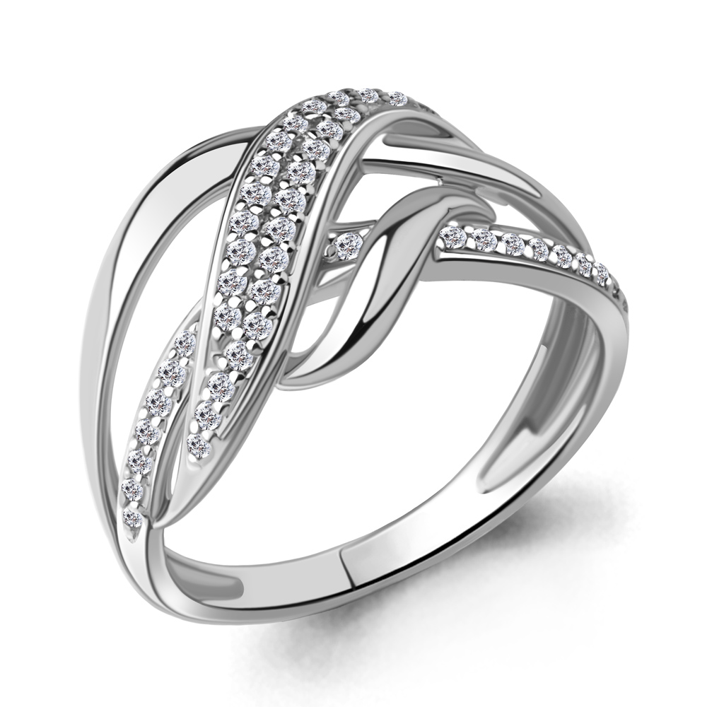 62962А Кольцо из Серебра с фианитами