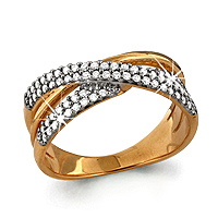 63018А Кольцо из Золота с фианитами