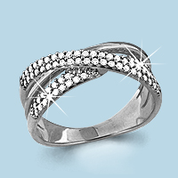 63018А Кольцо из Серебра с фианитами