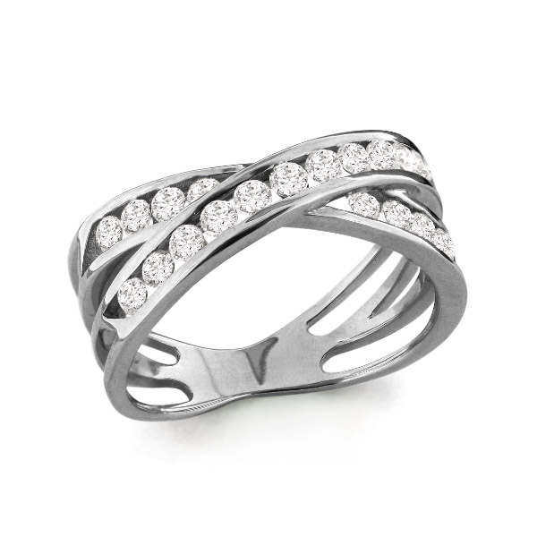 63022А Кольцо из Серебра с фианитами