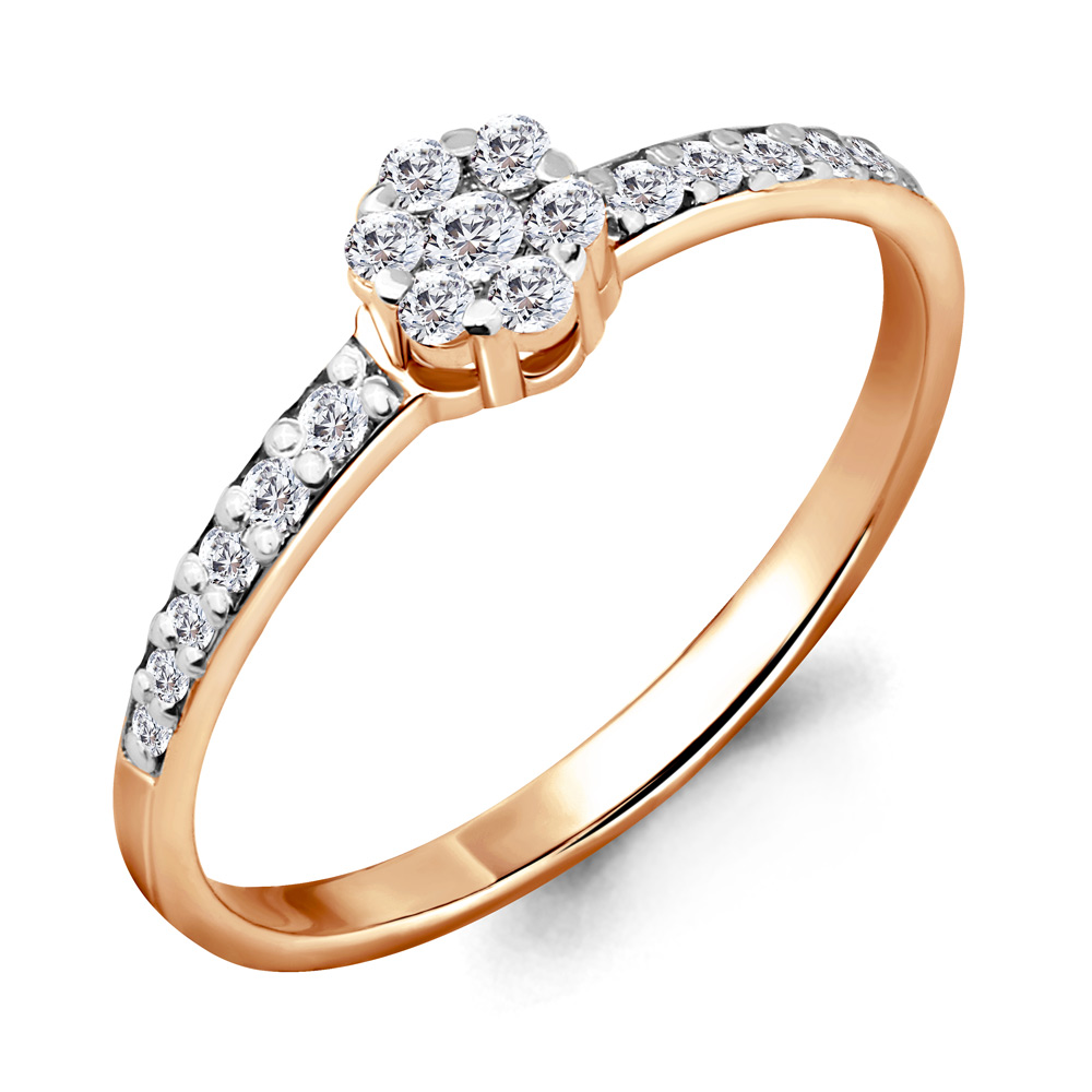 63063А Кольцо из Золота с фианитами