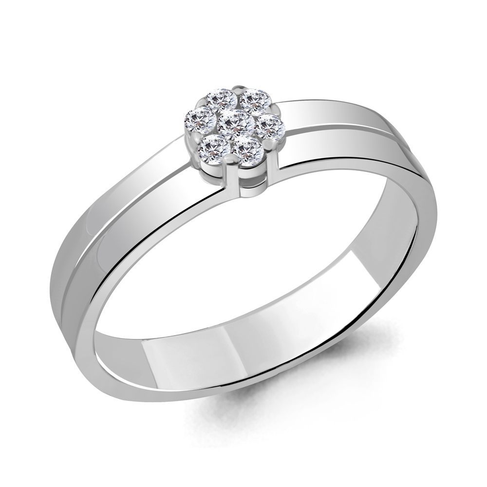 63065А Кольцо из Серебра с фианитами