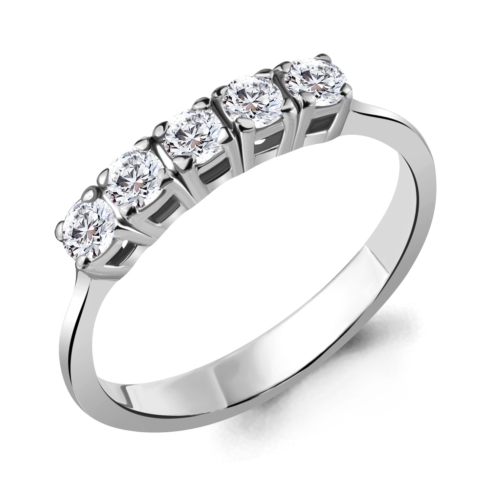 63204 Кольцо из Серебра с фианитами