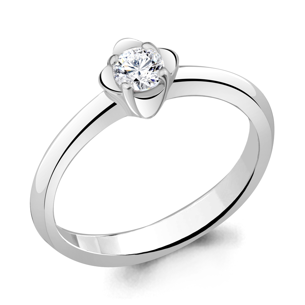 63228 Кольцо из Серебра с фианитом