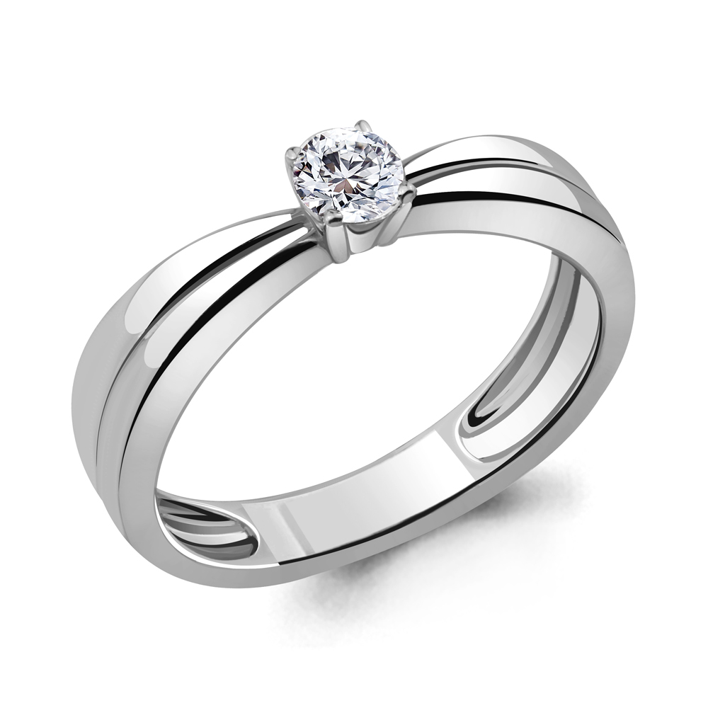 63229 Кольцо из Серебра с фианитом