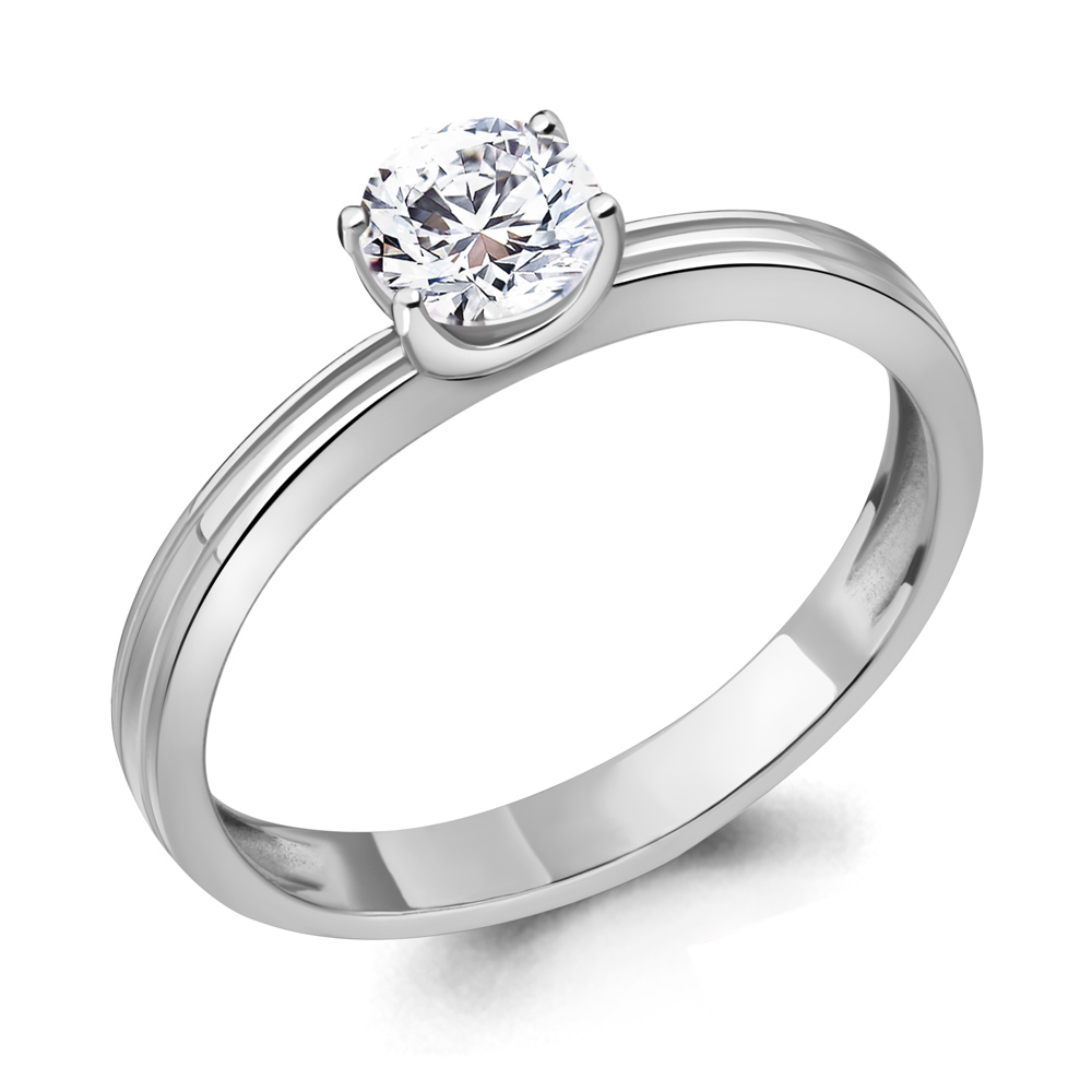 63231 Кольцо из Серебра с фианитом