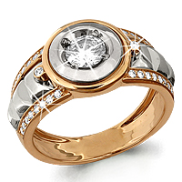 632331А Кольцо из Золота с фианитами