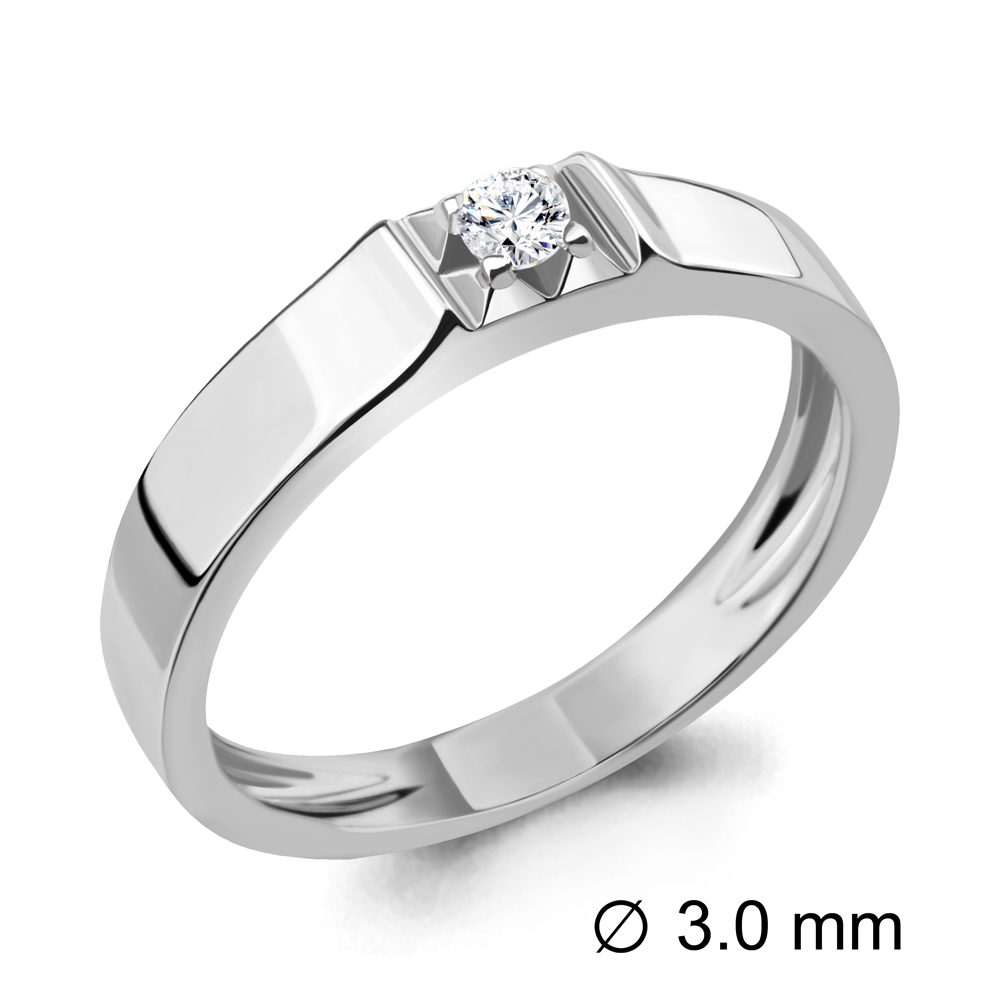 63256 Кольцо из Серебра с фианитом