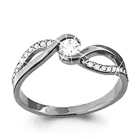 63351А Кольцо из Серебра с фианитами