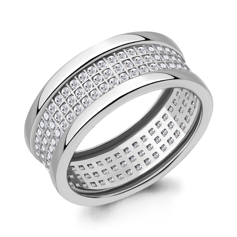 63358А Кольцо из Серебра с фианитами