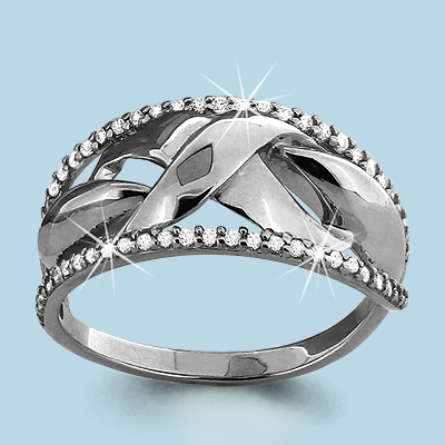 63411А Кольцо из Серебра с фианитами