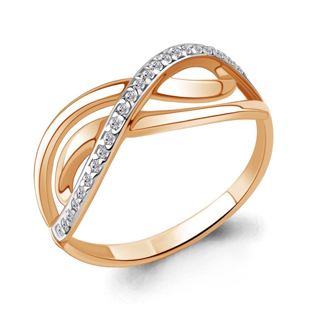 63437А Кольцо из Золота с фианитами