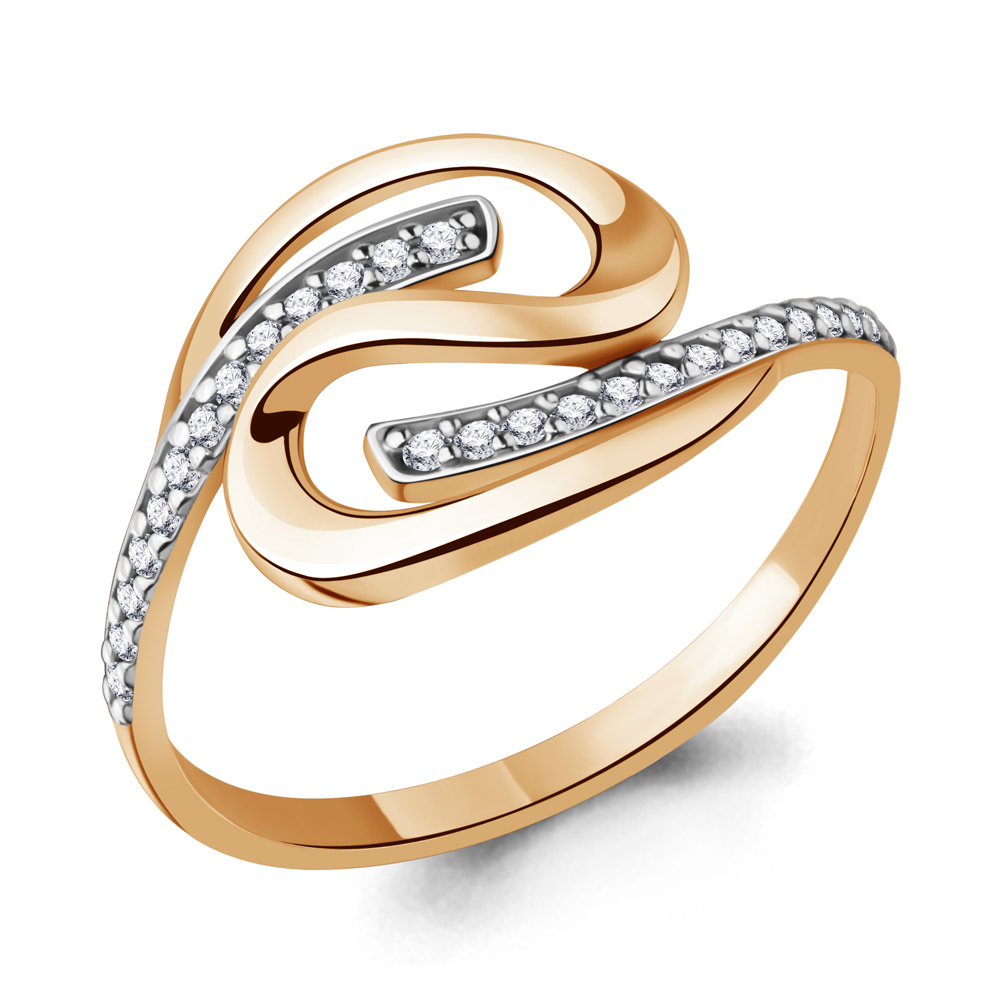 63443А Кольцо из Золота с фианитами