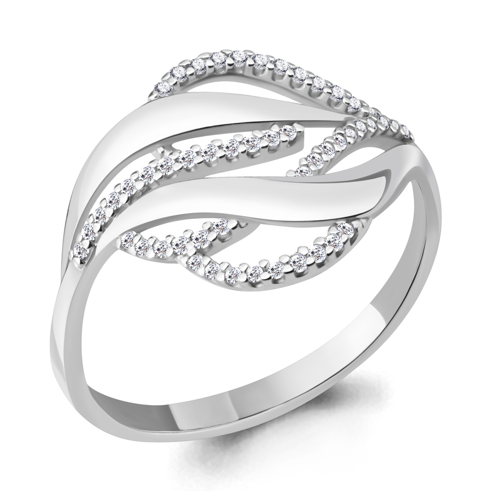 63567А Кольцо из Серебра с фианитами