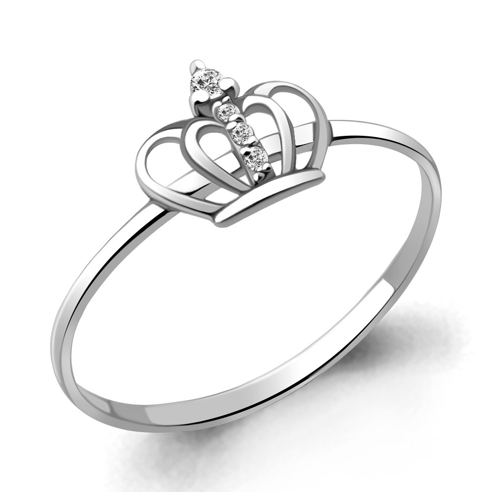 63602 Кольцо из Серебра с фианитами