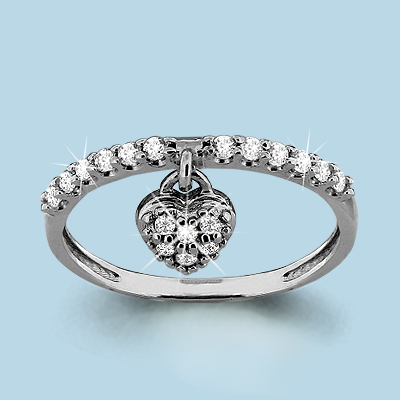 63632А Кольцо из Серебра с фианитами