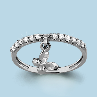 63636А Кольцо из Серебра с фианитами