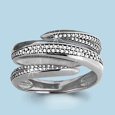 63660А Кольцо из Серебра с фианитами