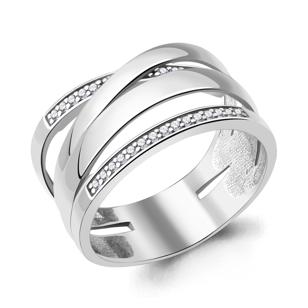 63816А Кольцо из Серебра с фианитами