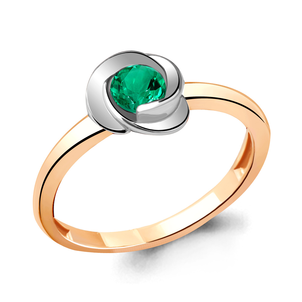 63892П Кольцо из Золота с наноизумрудом