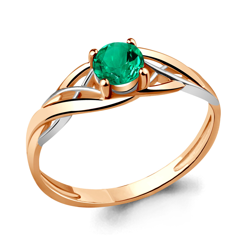 63893П Кольцо из Золота с наноизумрудом