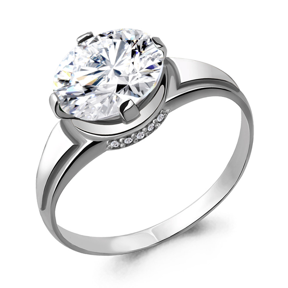 63946А Кольцо из Серебра с фианитами