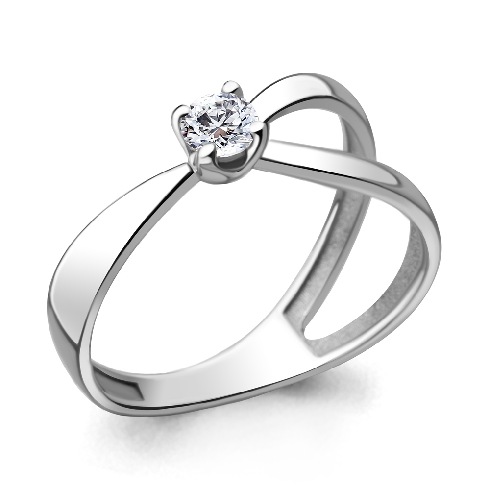 63954 Кольцо из Серебра с фианитом