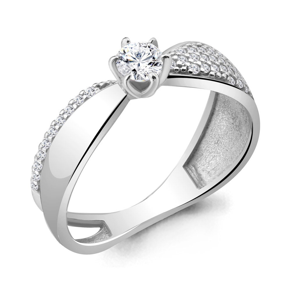 63955А Кольцо из Серебра с фианитами