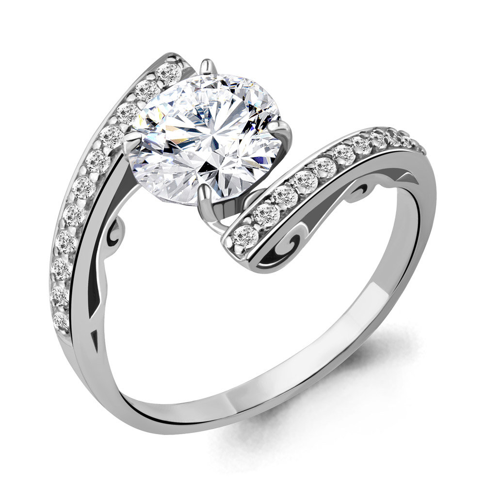 63987А Кольцо из Серебра с фианитами