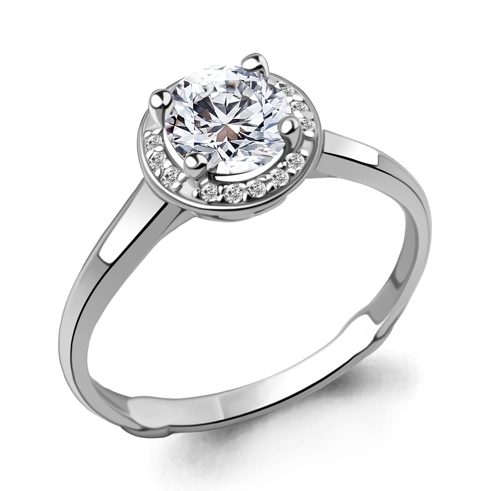 63991А Кольцо из Серебра с фианитами