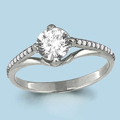 63994А Кольцо из Серебра с фианитами