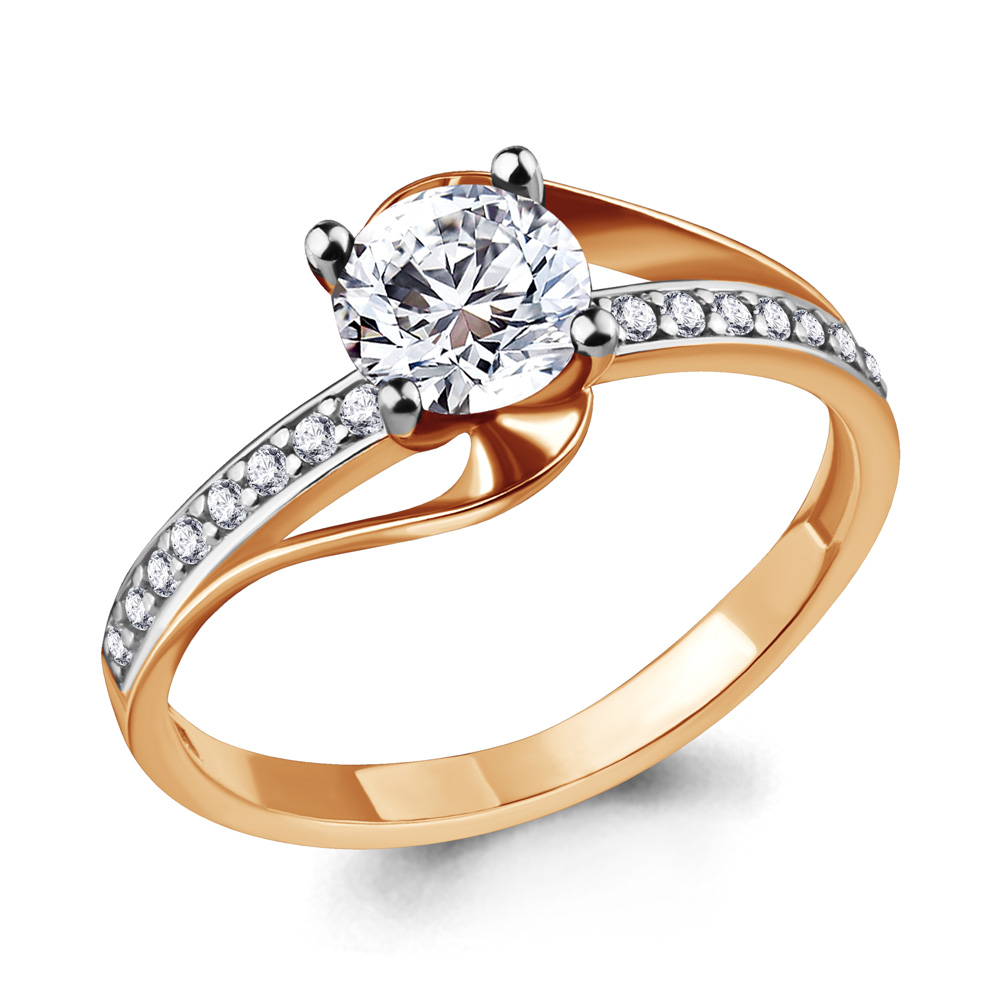 63997А Кольцо из Золота с фианитами