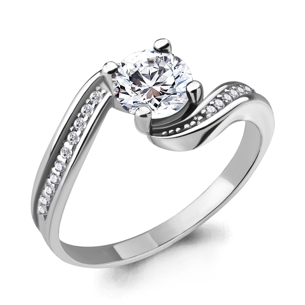 63998А Кольцо из Серебра с фианитами