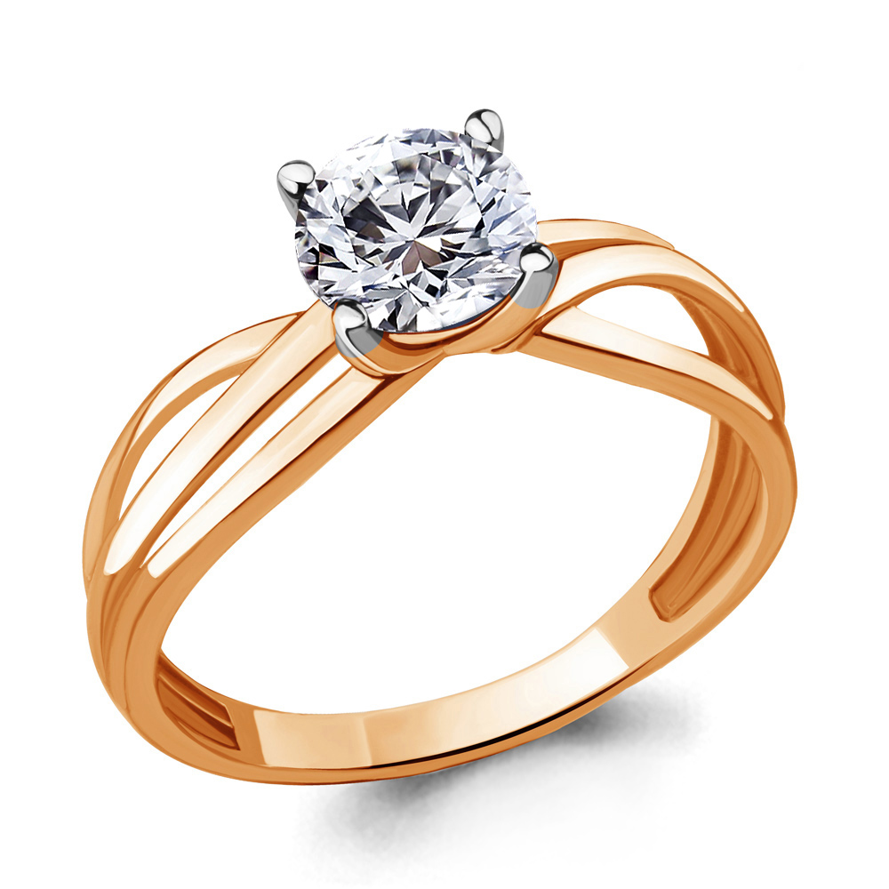 64001 Кольцо из Золота с фианитом