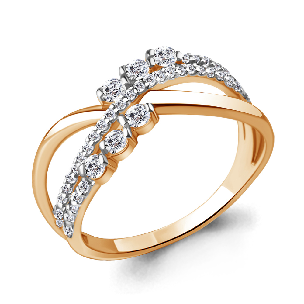 64139А Кольцо из Золота с фианитами