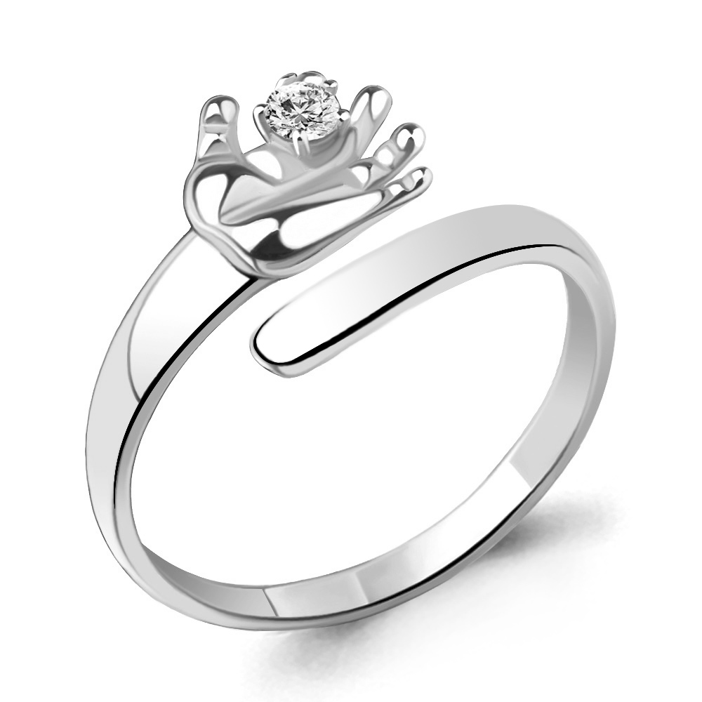 64150А Кольцо из Серебра с фианитом