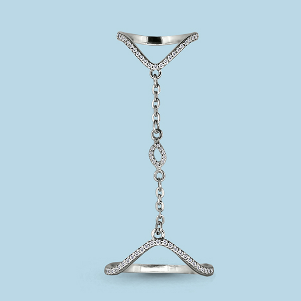 64223А Кольцо из Серебра с фианитами